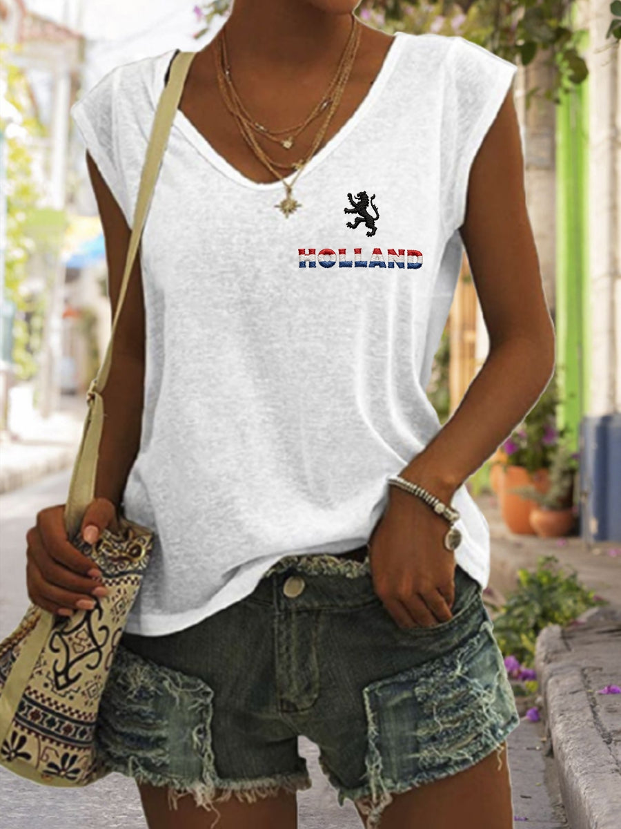 Dames Koningsdag katoenen T-shirt